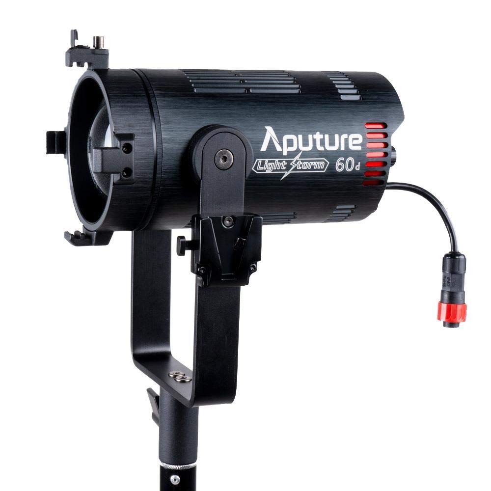 Aputure LS 60D Light Storm 60D 60W Daylight Focusing LED Video Light Support App Control, Built-in 8 Lighting FX, Barn Doors Included
