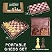 Magnetic Travel Chess Set for Kids and Adults. Portable 12