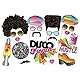 Lifreer 1970er Photo Booth Requisiten - 70er Jahre Disco Throwback Thema - 20 Stück Fotorequisiten für 1990er Party Dekoration