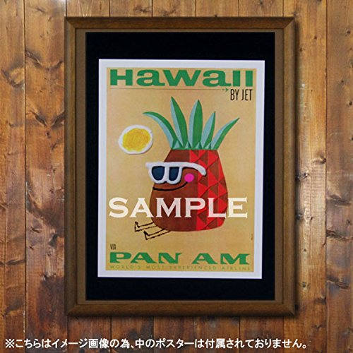 Amazon.co.jp: 【ハワイアン雑貨】コアウッド調 ポスターフレーム