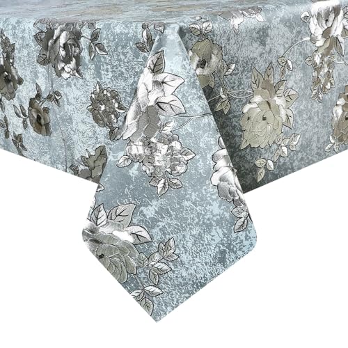 Image of Dakshya Industries PVC Waterproof Withoutlace Dining Table Cover (Size - 54X78 Inch) Rectangle 6 Seater Heat Rasistant, A1