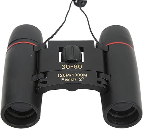 Miniatura 1 de Mini prismáticos compactos 30x60,Prismáticos plegables de 413.4 ft 3,280.8 ft,Ángulo de visión de 7.2 grados,Binoculares portátiles de aumento 8X