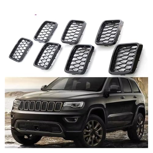 Rejilla delantera Jeep Grand Cherokee 2017-2021: embellecedor de malla exterior 2