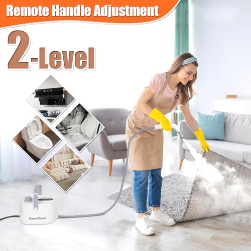 Image of Foandbevi 9 in 1 Hand Steam Cleaner for Home Use, Portable Steamer for Cleaning, Car Detailing /Kitchen /Upholstery /Tiles /Grout /Camping and All-Purpose High