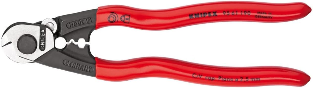 Knipex 03047 190mm Forged Wire Rope Cutters