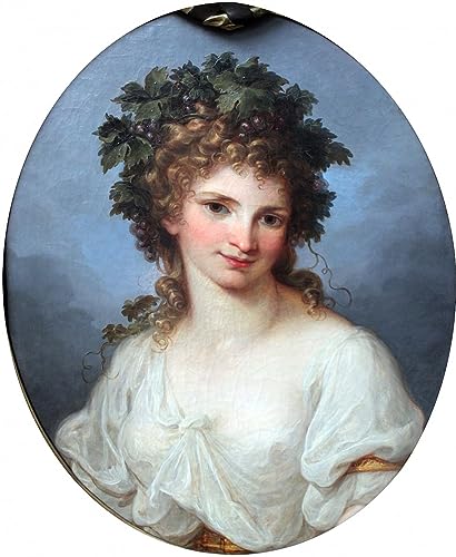 Peinture murale Bacchanale d'Angelica Kauffmann pour decoration salon chic