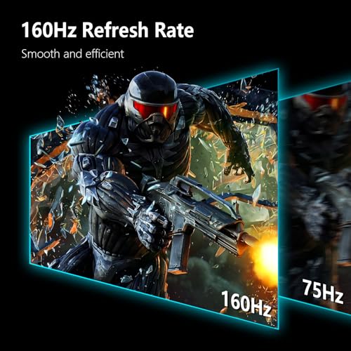 Image of INNOCN 27 inch 4K Monitor Gaming 160Hz UHD 3840 x 2160p 1ms IPS HDR1000 HDMI 2.1 Computer Monitor, 99% DCI-P3, USB Type-C Connectivity, Pivot Sensor, Height Adjustable Stand - 27M2V