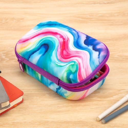 Image of ZIPIT Colorful Pencil Case for Girls, Cute Aesthetic Pencil Box for School