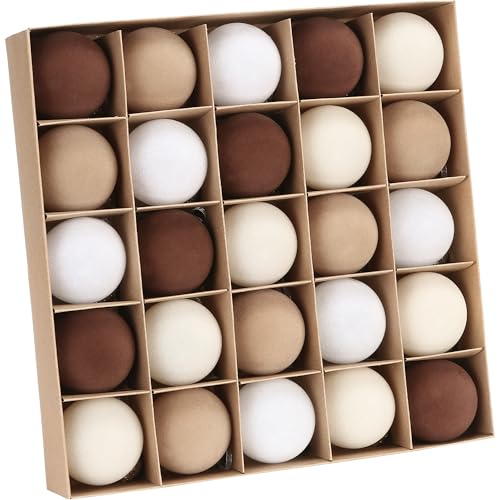 Sea Team 25er-Packung Samt-Weihnachtskugeln – dekorative...