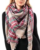 FURTALK Scarf for Women Plaid Soft Shawl Wraps Fall Winter Blanket Womens Scarves