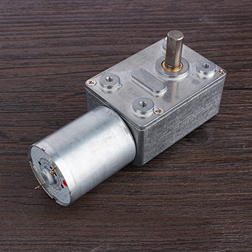 12V DC Motor High Torque Variable Speed Controller, Reversible High Torque Worm Geared Drive Motor for Turbine Electric Gearbox Motor(40RPM)