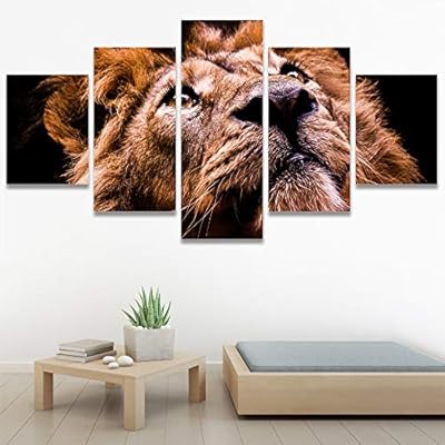 SIGNWIN 5 Panel Canvas Wall Art Modern Art...
