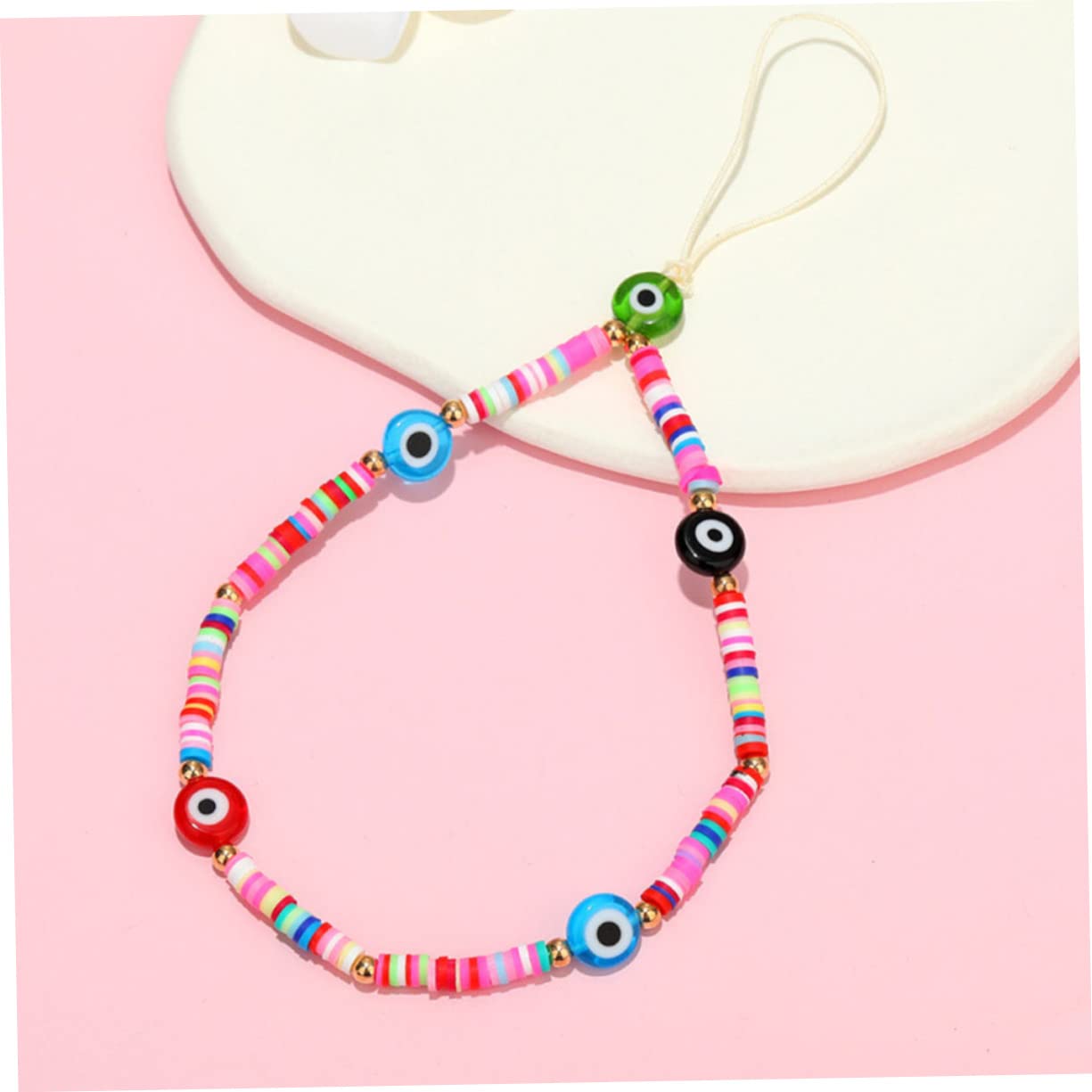 DIYEAH 5 Kisten Perle des Teufelsauges bastelset schmuck herstellen geschenkeidee necklace Anhänger Telefon-Charm-Perlen handwerkliche Herstellung von Perlen kreative Harzperlen