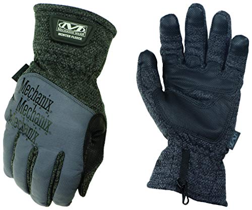 Winter Work Gloves for Men by Mechanix Wear: Winter Fleece - Touchscreen, Insulated with 3M Thinsulate (XX-Large, Black/Grey)