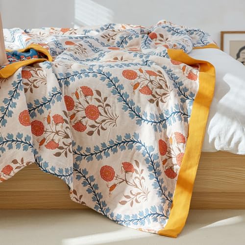 Couverture boho réversible haut de gamme au design vintage raffiné