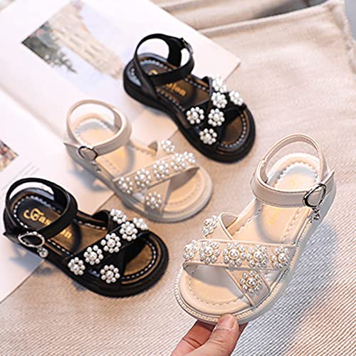 Baby Boys Girls Toddler Summer Shoes Sandals Outdoor Beach Anti-Slip Soft Sole Sandals Princess (Beige, 1.5 Big Kids)2