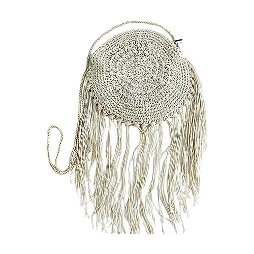 Image of Chic Handmade Round Crossbody Crochet Purse: Elevate Your Style with This Exquisite Artisan-Crafted Fashion Accessory