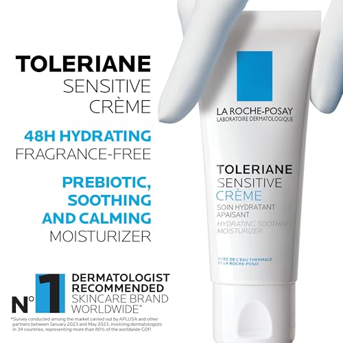 La Roche-Posay Face Moisturizer, Toleriane Sensitive Face Cream with Niacinamide and Ceramides, for Normal to Combination Skin Sensitive Skin, Alcohol Free, Fragrance Free, 40mL (Packaging May Vary) - Image 3