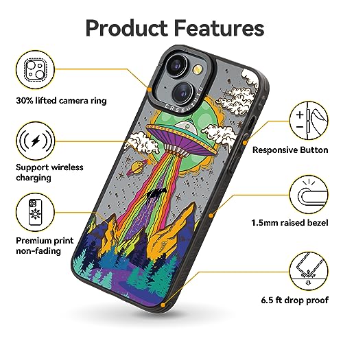 Coque iPhone 15 noire protégeant des rayures sans masquer son look tendance - 5
