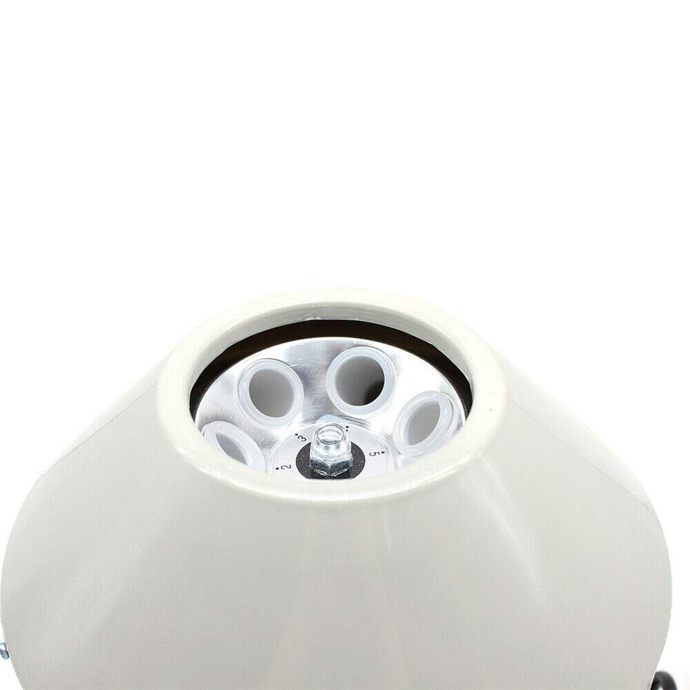 Futchoy centrífuga de laboratorio centrífuga eléctrica Centrífuga de sobremesa eléctrica pequeña de laboratorio de 4000 rpm con velocidades ajustables y temporizador 6 x 20 ml