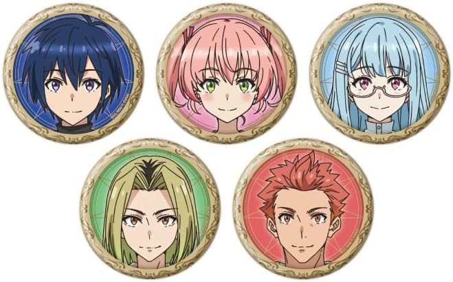 White Devil Guard, Exterminated by Srank Adventurer, 01, Official Illustration, Can Badge Complete Set, Box of 5