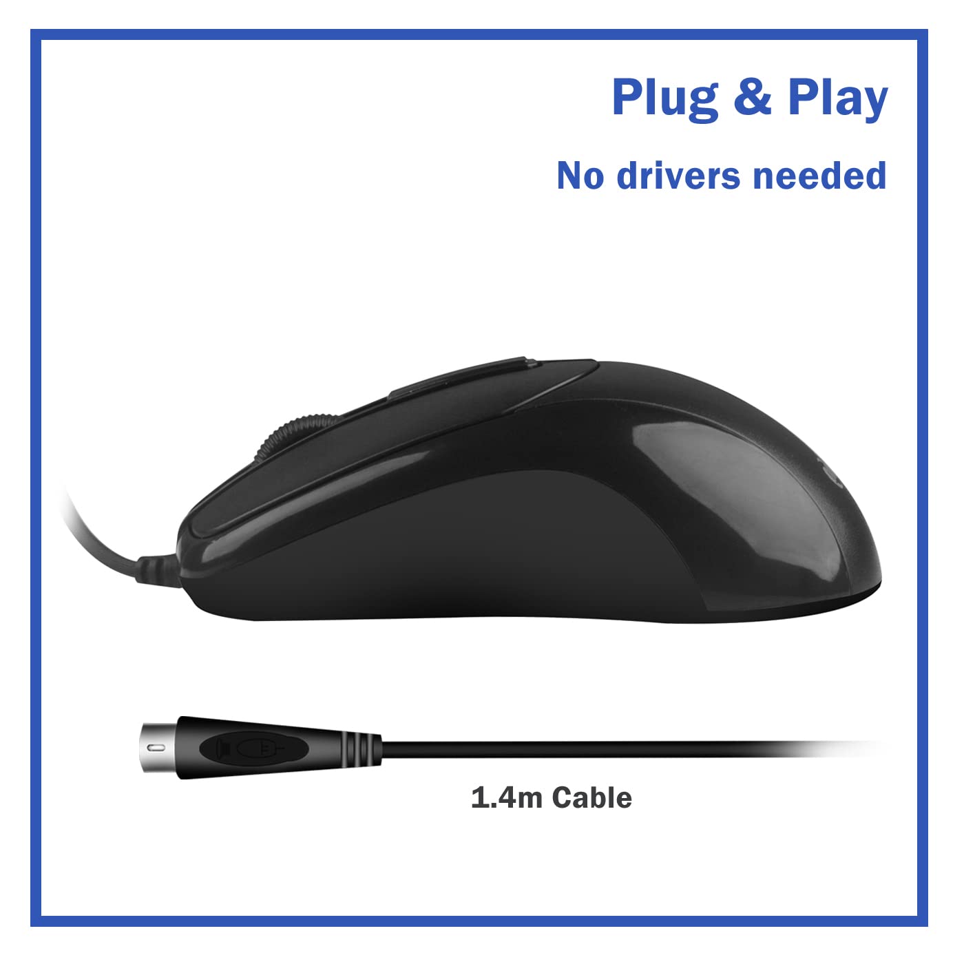 Amazon.com: M MC Saite MCSaite Wired PS2 Optical Mouse - 3 Button