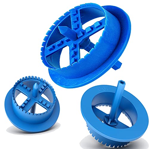 3 Stück Styroporfräser für Dämmstoffdübel WDVS - Zubehör für EPS - Dämmung im Wärmedämmverbundsystem Fassadendämmung Wärmedämmung Styropor Fräse Cover