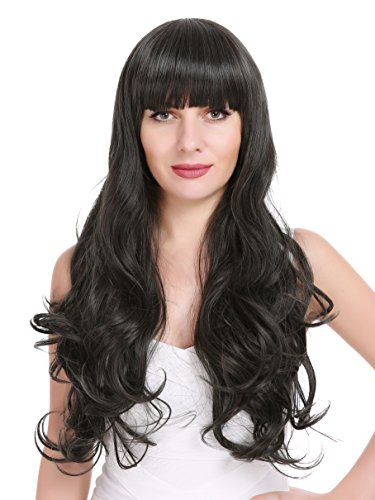 EDENKISS Women's Premium Wig with Simulation Scalp Hairpiece (BLACK / LC804)