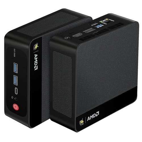 Image of Beelink SER5 Max Mini PC, AMD Ryzen 7 6800U (up to 4.7GHz, 8C /16T), 32G LPDDR5 RAM 1TB M.2 PCIe4.0 SSD Mini Desktop Computers, Micro PC 4K Triple Display /WiFi 6 /BT5.4, Office /School /Gaming