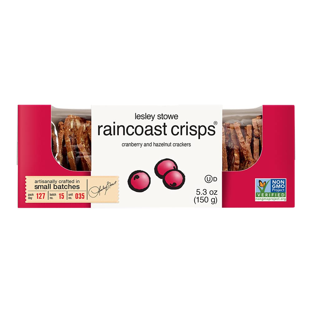 Raincoast Cranberry Hazelnut Crisps, 5.3 Ounce