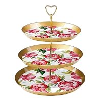 Cupcake-Ständer 3-stöckig Mit 24 Toppern – Rosa Schloss-Design, Pappe, Für Prinzessinnen-Partys