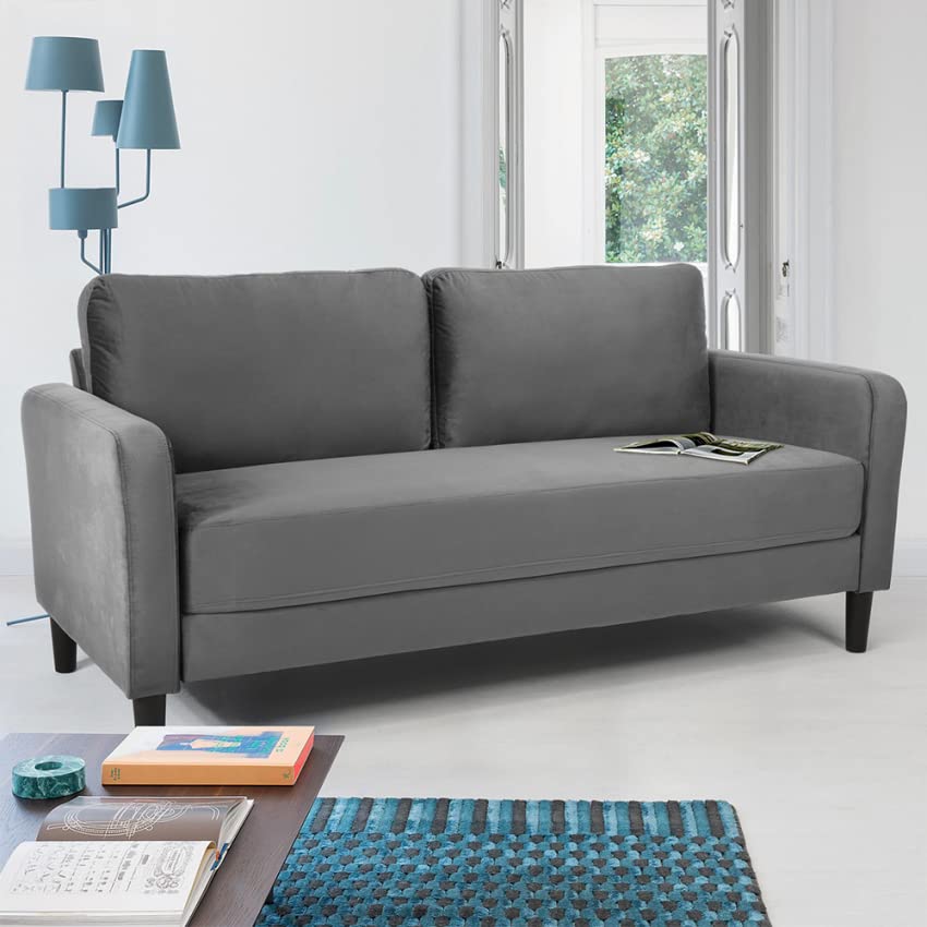 Produce Shop Divano 3 posti Design Moderno per Soggiorno e salotti in Tessuto Portland - Grigio