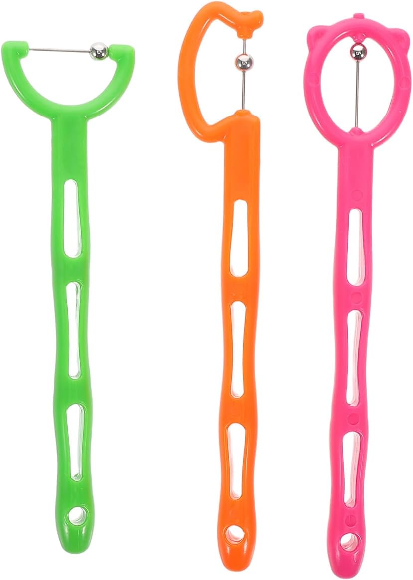 3Pcs Tongue Tip Exerciser Oral Speech Therapy Materials Lateralization Elevation Tools for Oral Muscle Training Therapy Talk-Tool