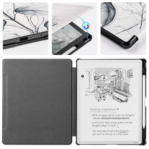 CoBak Case for 11" Kindle Scribe 3rd Generation 2025, Kindle Scribe Colorsoft - All New PU Leather Cover with Auto Sleep Wake, Pen Holder for Scribe 11" 2025 Released - Image 5