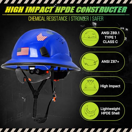 Casco de seguridad azul 14 Imagen adicional