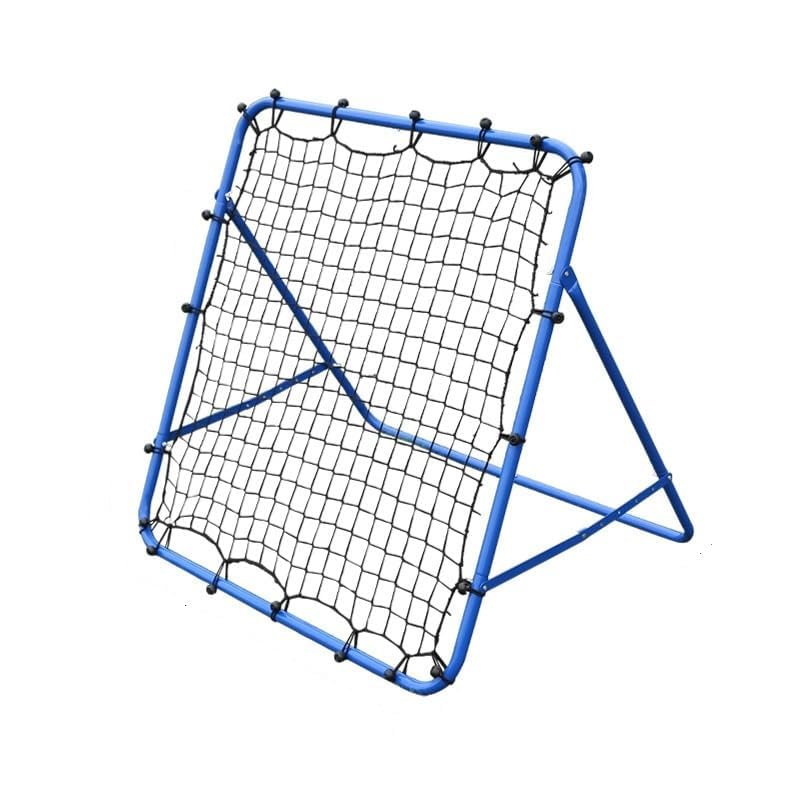 Tour Rebounder Net Practise Football Training Net Soccer Kickback Target Goal Pro for Children Kids Play Teaching Equipment Adjustable Portable Soccer-Door 62cm*62cm (bright blue 62x62x50)