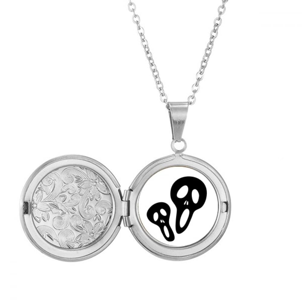 Collier médaillon dessin animé style Art déco parfait en soirée