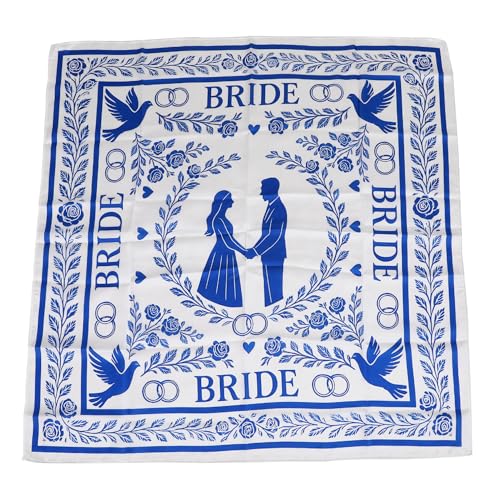 Bride Head Scarf | Satin Bridal Hair Wrap, Bachelorette Party Favor, Bridesmaid Gift, Wedding Day Accessory, Something Blue