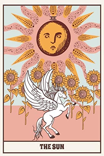 Affiche vintage mandala soleil 30x40cm rétro pour salon