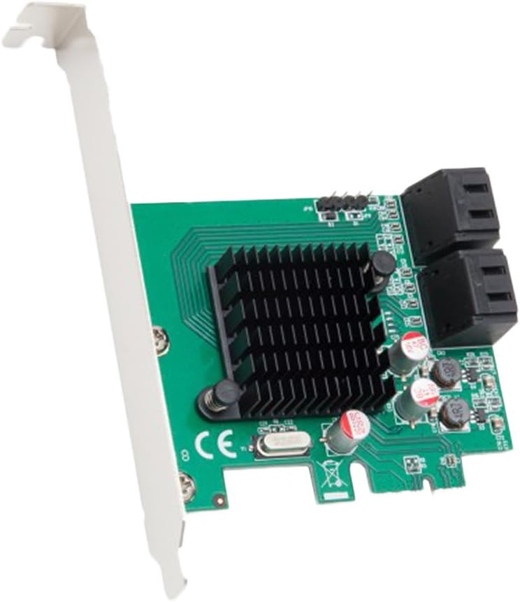 Syba 4 Port SATA III PCI-e 2.0 x1 Controller Card Marvell 9215 Non-Raid with Low Profile Bracket SD-PEX40099