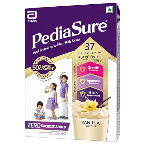 Image of Pediasure Zero Sucrose 400g, Vanilla, Scientifically Designed Nutrition to Help Kids Grow, Pediasure Zero Sugar
