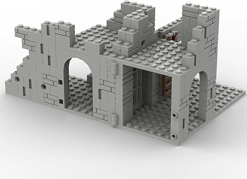 Miniatura 4 de SAYN - Edificios militares de escena militar de la Segunda Guerra Mundial, 171 piezas de la Segunda Guerra Mundial Ruinas de Fortaleza Militar