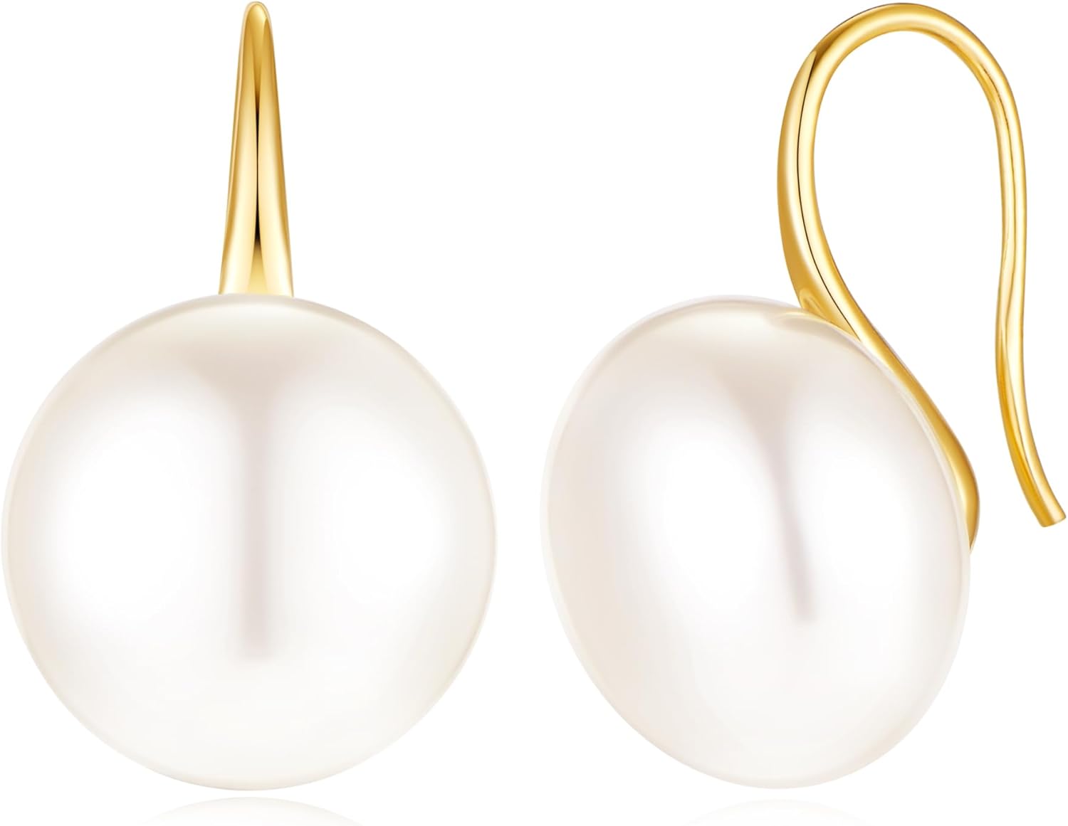 Pearl Earrings for Women Minimalist Pearl Drop Earrings Elegant Leverback Dangle Earrings Wedding jewelry Bridesmaid Gifts