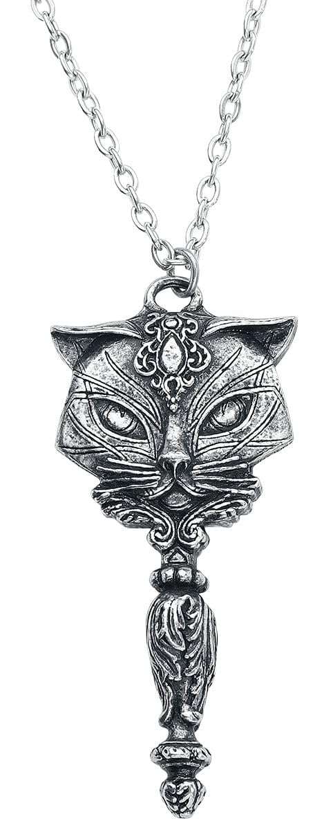 Sacred Cat Vanity Women's Necklace Silver Colour