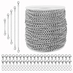 5x4x1.0mm-55FT & 100pcs Clasps+Rings