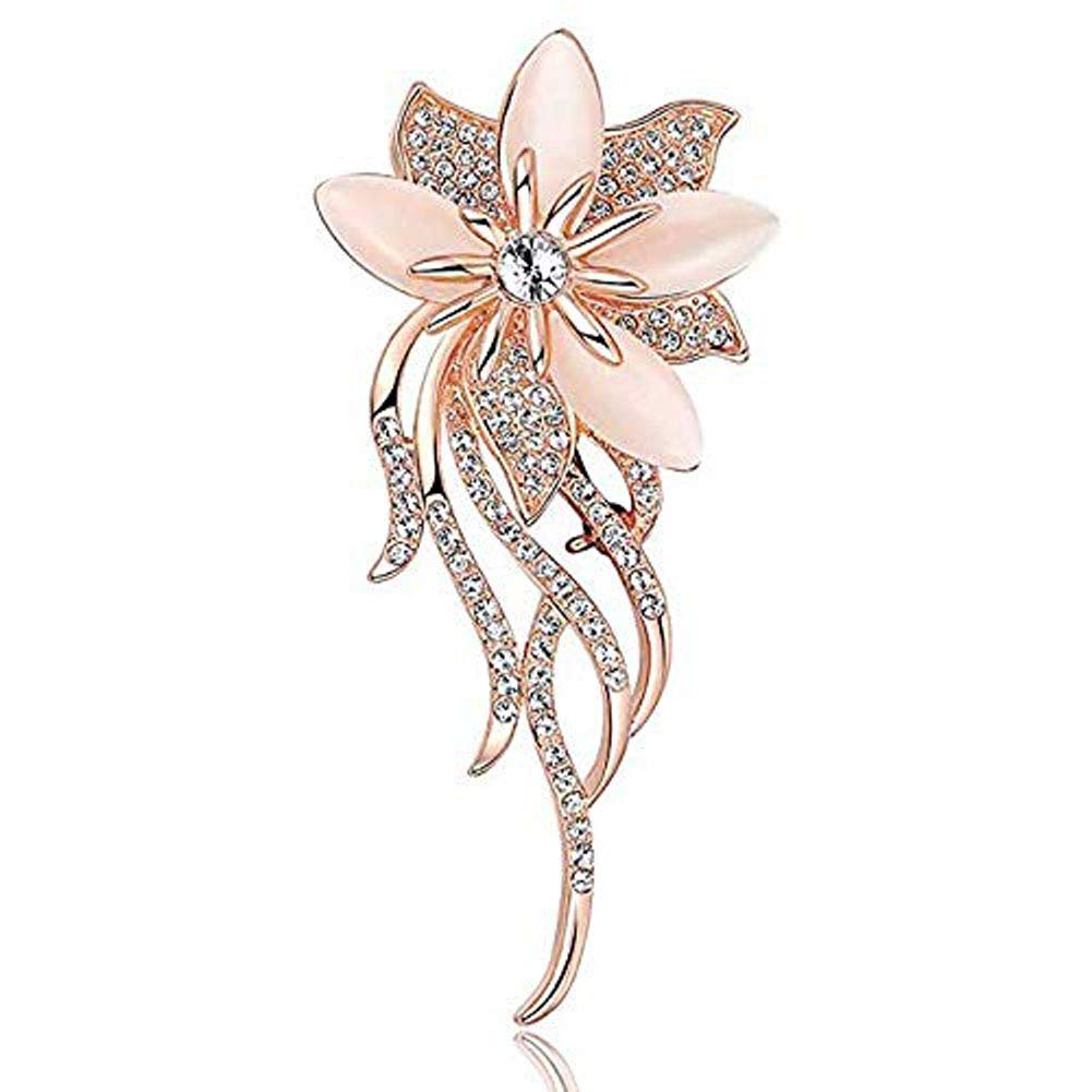 EUFANCE Crystal Brooch Pin for Women, Girls, ladies, Classy Bouquet Bridal