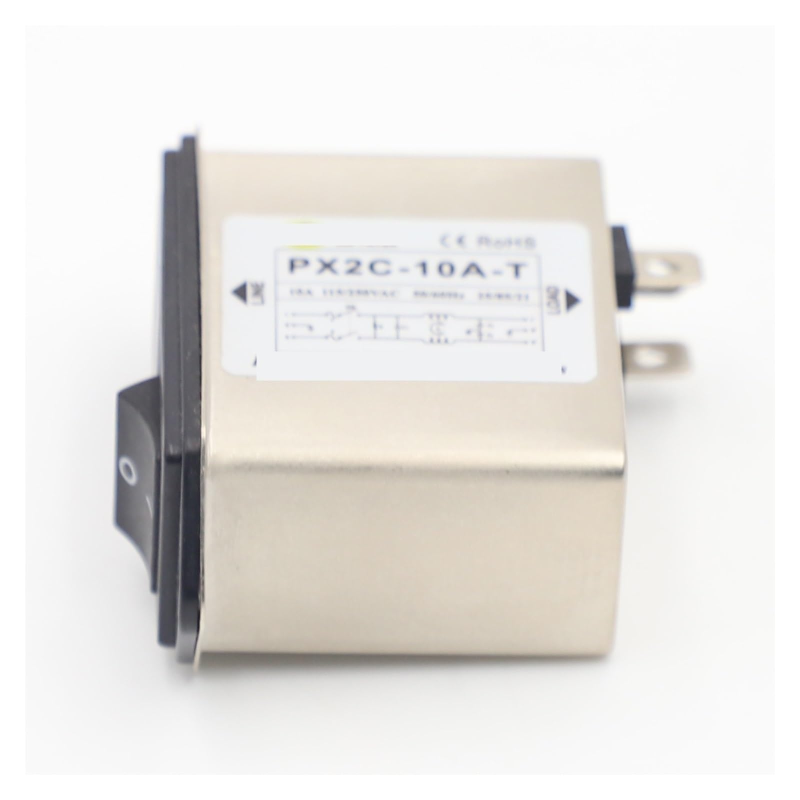 Filtre d'alimentation PX2C-10A-T interrupteur robuste et composants durables