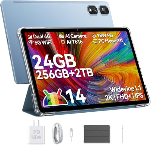 🏮 【Tablet a 8 Core ad Altissime Prestazioni + 24 GB (8 GB + 16 GB di espansione) RAM + 256 GB ROM + 2 TB Espandibile】 Il tablet Blackview tab 16 Pro è dotato di un potente chip di elaborazione ad alta velocità UNISOC T616 a 8 core, che alimenta il core dell'architettura A75 utilizzato La frequenza più alta è compatibile con 2,0 GHz. Trova un equilibrio tra prestazioni e consumo energetico. Archivia più foto, video e documenti con 24 GB di memoria (8 GB LPDDR4X + 16 GB di espansione) e 256 GB di spazio di archiviazione. Uno slot per schede Micro TF espande la memoria fino a 2 TB, consentendoti di archiviare tutti i tuoi file multimediali preferiti.