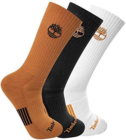 Timberland Men's Half Cushioned Crew Socks (3-Pairs)