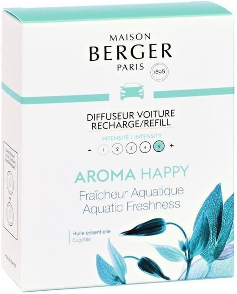 MAISON BERGER Aroma Happy Aquatic Freshness Car Diffuser Refills